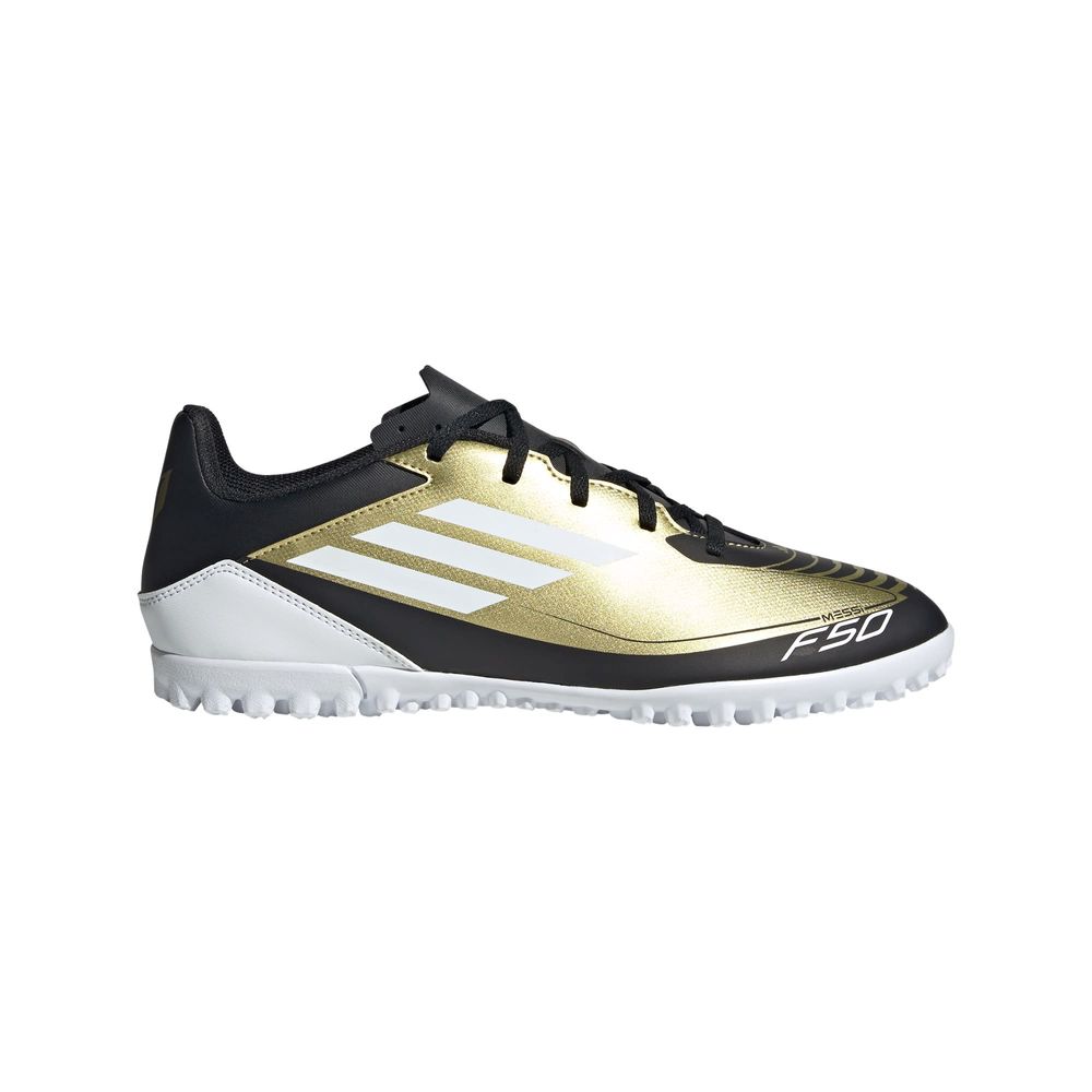 Calzado De Fútbol F50 Club Messi Pasto Sintético Adidas Oro Unisex