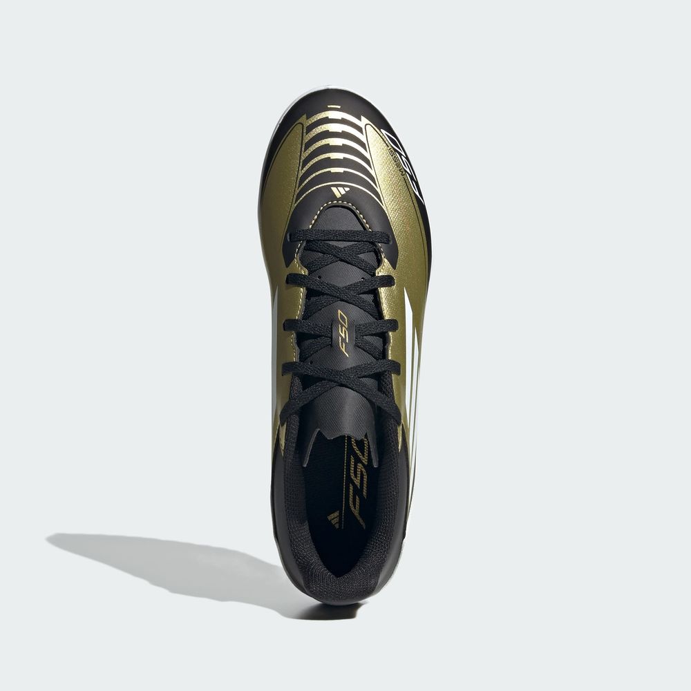 Foto 6 pulgar | Calzado De Fútbol F50 Club Messi Pasto Sintético Adidas Oro Unisex