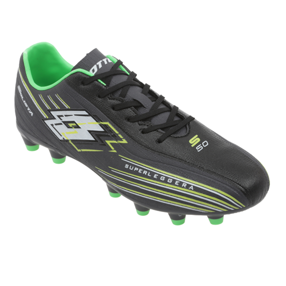 Tenis Deportivos Lotto Solista-TPU Negros de Futbol para Hombre