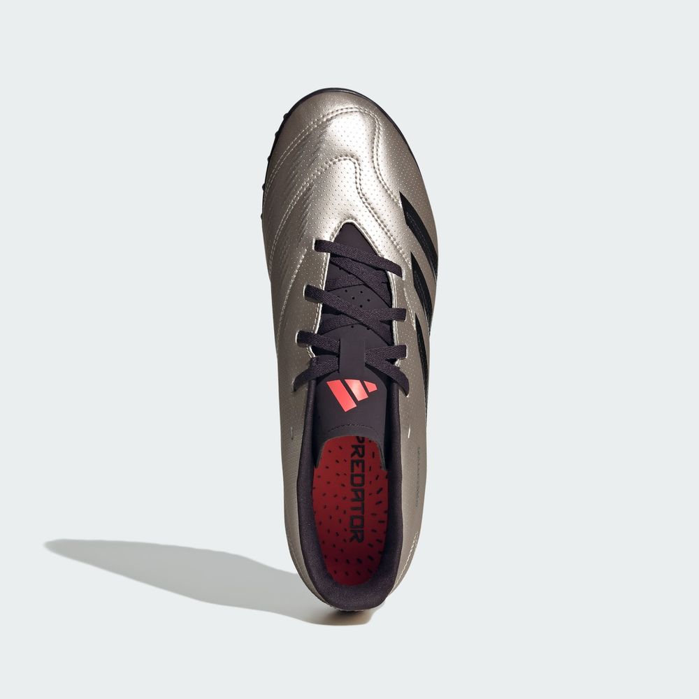 Foto 5 | Calzado De Fútbol Predator Club Pasto Sintético Adidas Gris Unisex