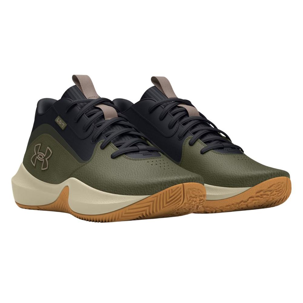 Foto 3 pulgar | Tenis Under Armour Lockdown 7 Hombre Basketball Verde