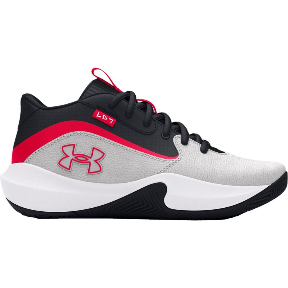 Foto 2 pulgar | Tenis Under Armour Lockdown 7-gry de Basketball Rojo para Hombre