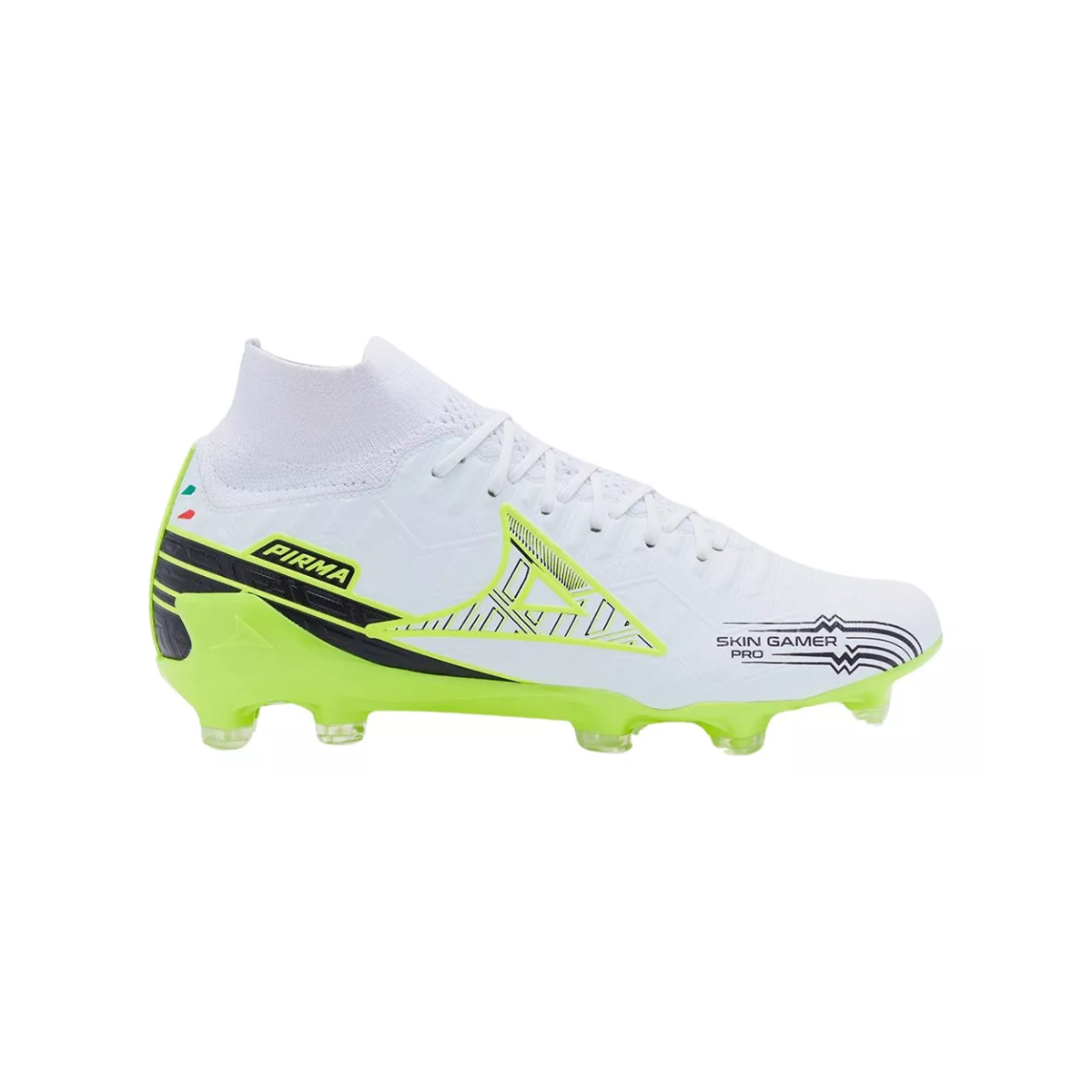 Tenis Pirma Skin Gamer Pro 3030 Fútbol Hombre Blanco Neon