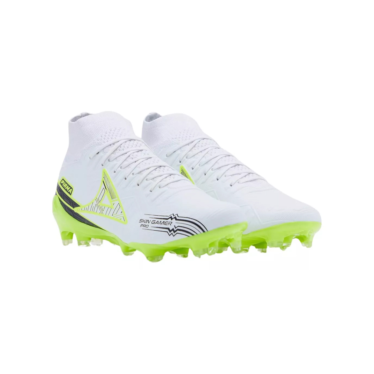 Foto 4 pulgar | Tenis Pirma Skin Gamer Pro 3030 Fútbol Hombre Blanco Neon