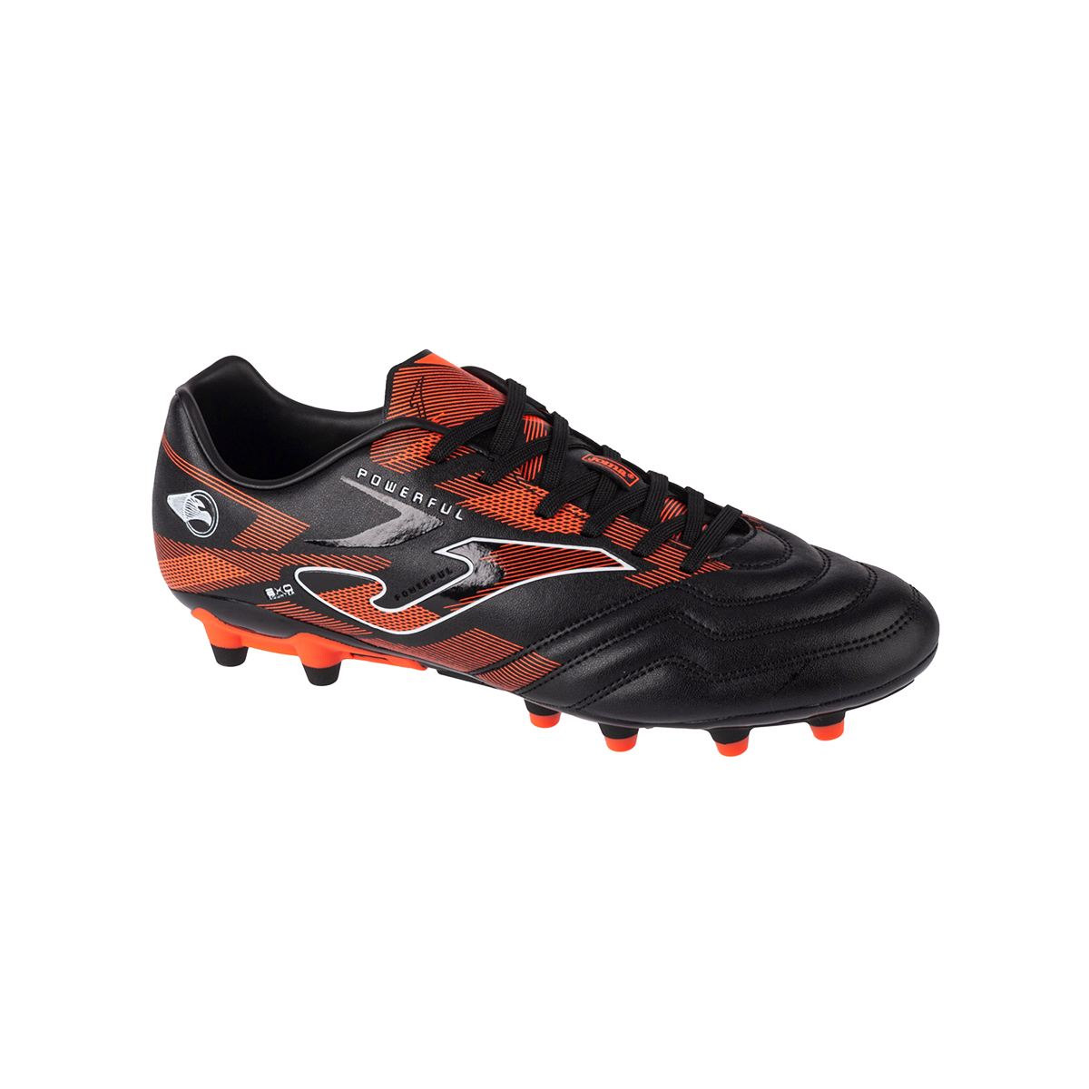 Tenis Fútbol Joma Powerful 2401 Tachos Fg Césped Firme Negro