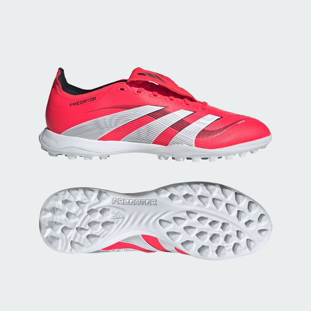 Foto 4 | Calzado De Fútbol Predator League Lengüeta Plegable Pasto Sintético Adidas Rojo Unisex