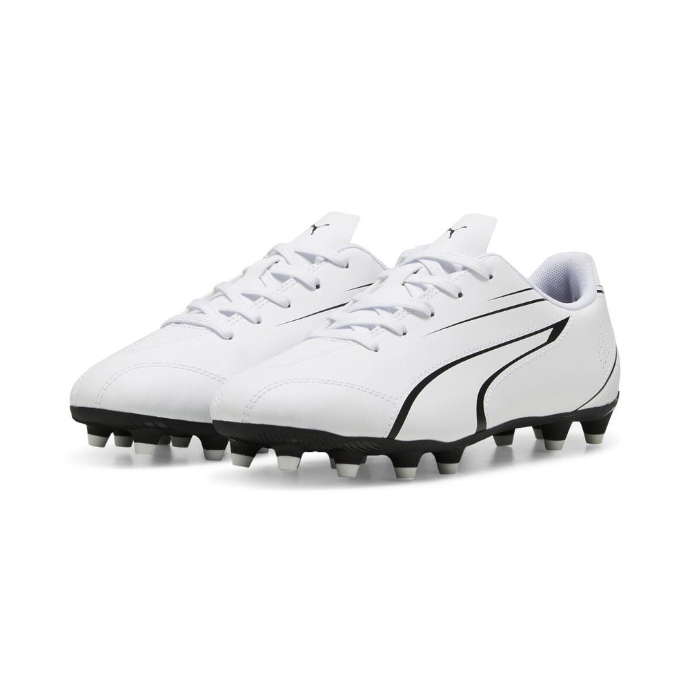 Foto 3 | Tenis Para Fútbol Soccer Puma Vitoria Para Niño Blanco