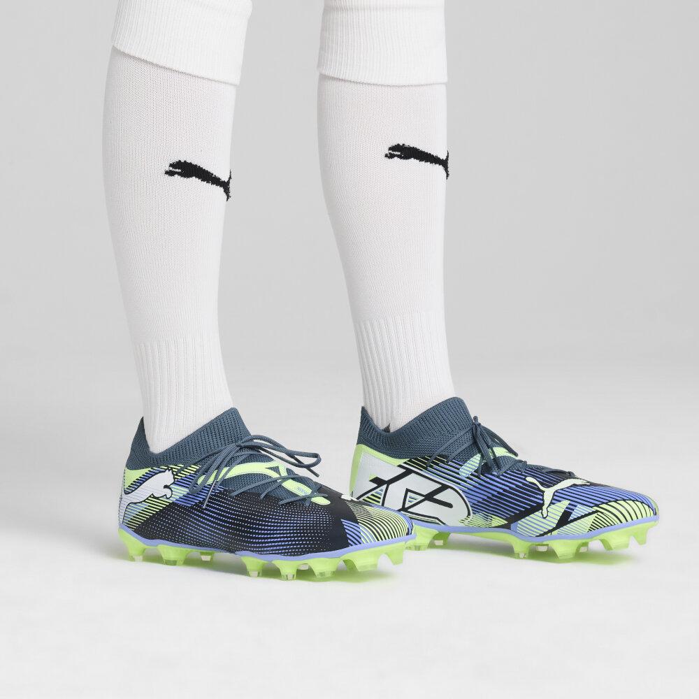 Foto 5 pulgar | Tenis Para Fútbol Puma Future 7 Match Tacos Para Hombre Azul Acero