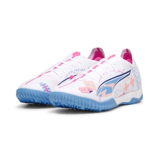 Foto 3 | Tenis Para Fútbol Rápido Puma Ultra 5 Match Volume Up Para Hombre Blanco