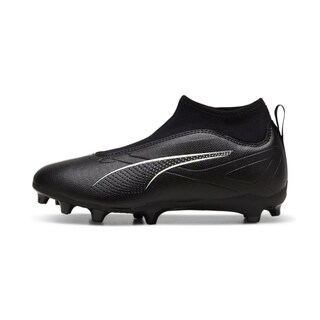 Foto 1 | Tenis Para Fútbol Puma Ultra 5 Match Laceless Tacos Jr Para Niños Negro