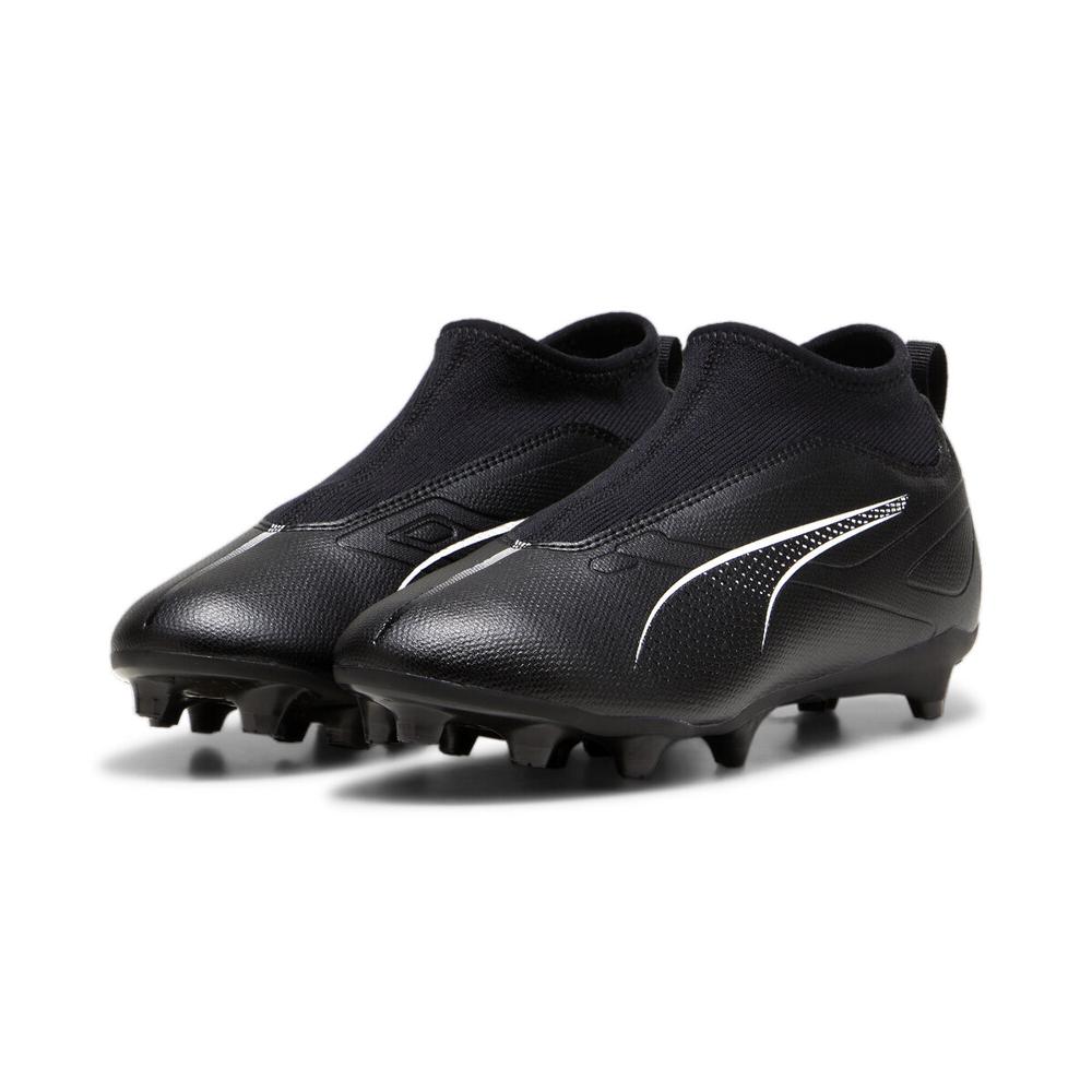 Foto 4 pulgar | Tenis Para Fútbol Puma Ultra 5 Match Laceless Tacos Jr Para Niños Negro