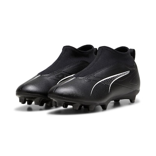 Foto 3 | Tenis Para Fútbol Puma Ultra 5 Match Laceless Tacos Jr Para Niños Negro