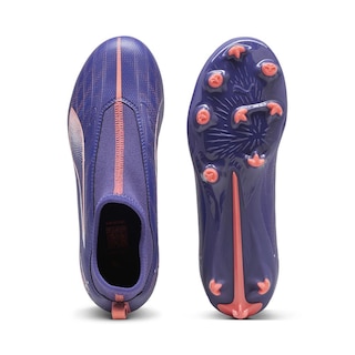 Foto 6 | Tenis Para Fútbol Puma Ultra 5 Match Laceless Tacos Jr Para Niños Azul Petroleo