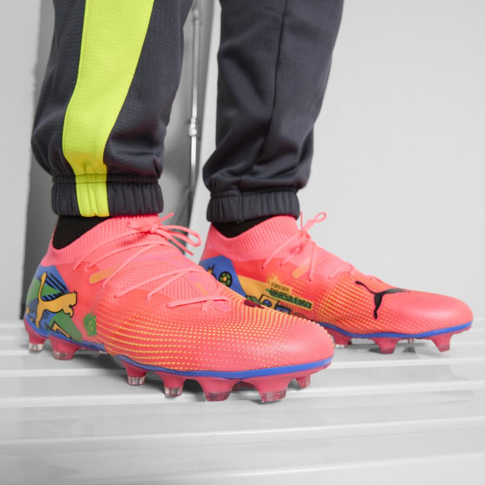 Foto 7 pulgar | Taquetes para Futbol Puma Future 7 Match Njr Fg/ag Unisex Rosas