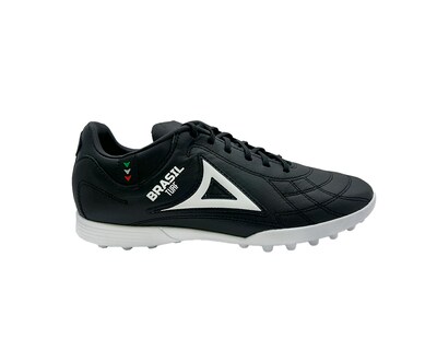 Foto 1 | Tenis Pirma Brasil Turf Zapatos De Fútbol Negro Blanco