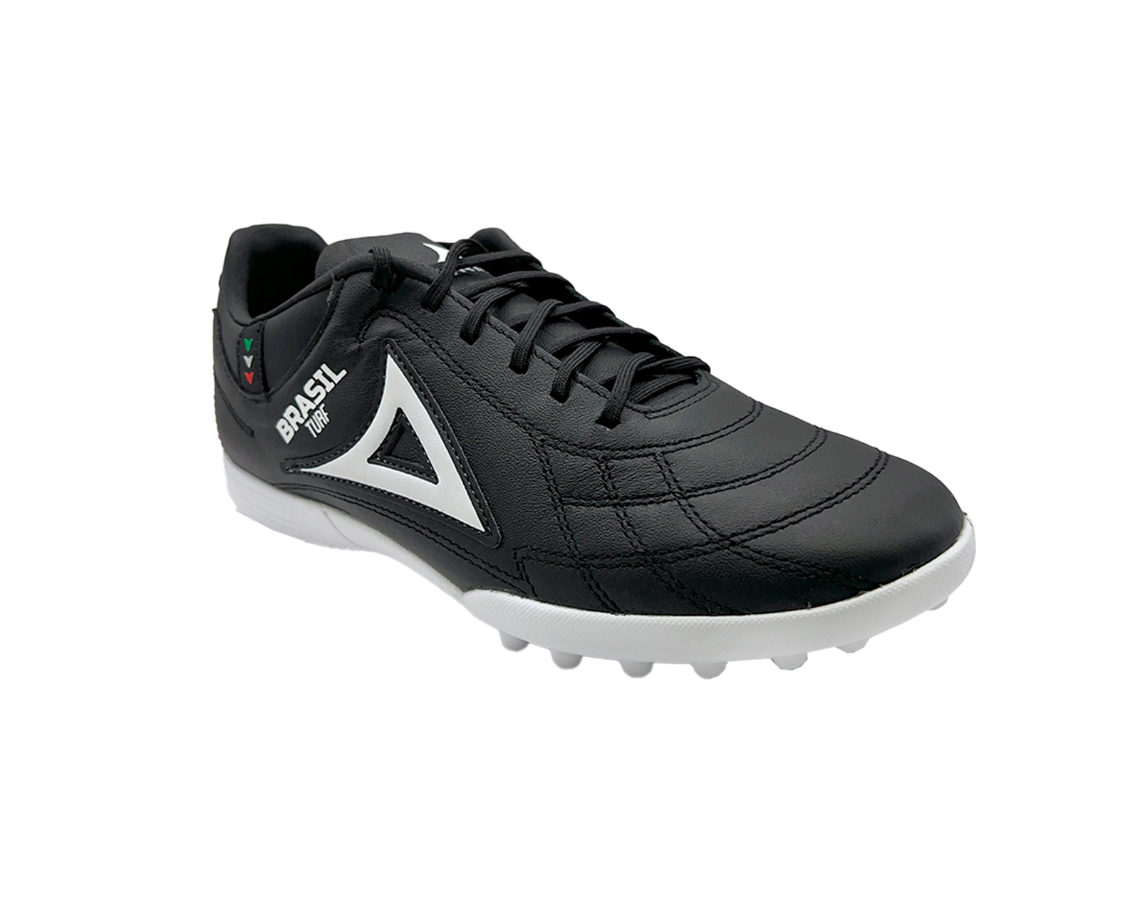 Foto 3 pulgar | Tenis  Pirma Brasil Turf Zapatos De Fútbol Negro Blanco