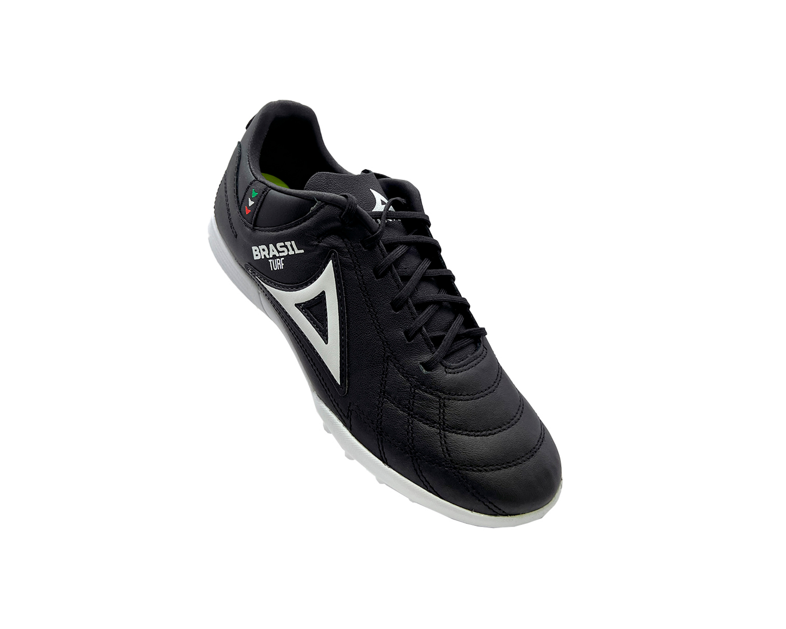 Foto 4 pulgar | Tenis  Pirma Brasil Turf Zapatos De Fútbol Negro Blanco