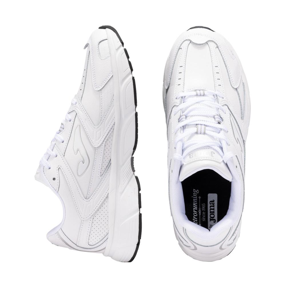 Foto 3 pulgar | Tenis Deportivo Joma  Estilo Retro Uso Diario Color Blanco Blanco