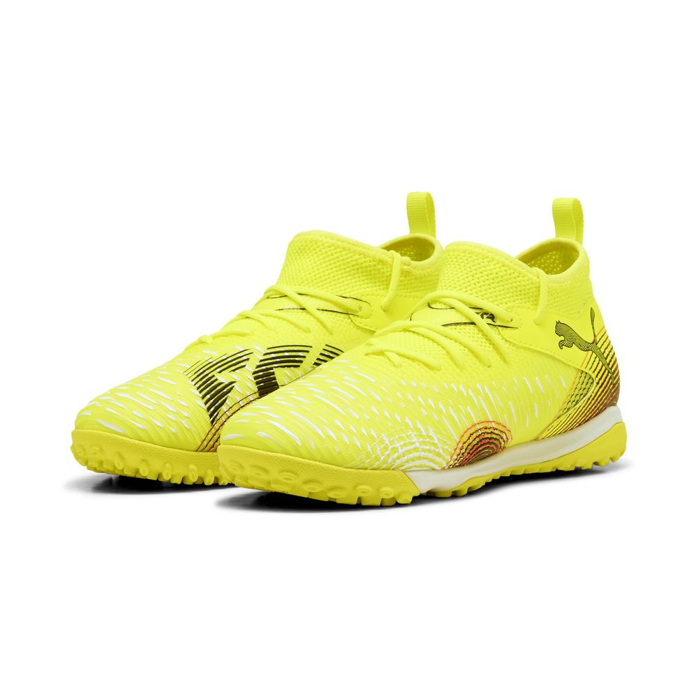 Foto 4 pulgar | Tenis Para Futbol Puma Future 8 Match Tt+ Mid Jr Para Niño Amarillo
