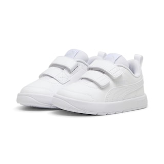 Foto 3 | Tenis Puma Courtflex V3 V Infantil Blanco