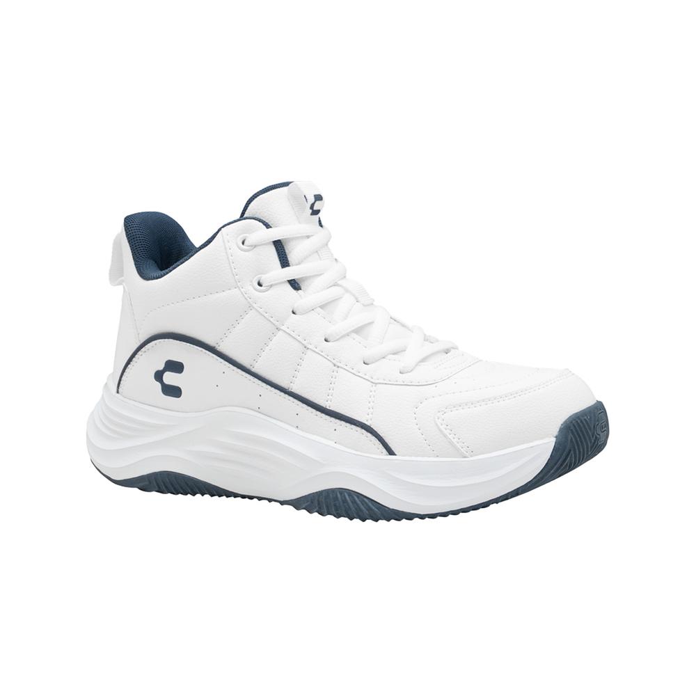 Foto 2 pulgar | Tenis Charly Havoc Basket Color Blanco Marino Para Hombre Blanco