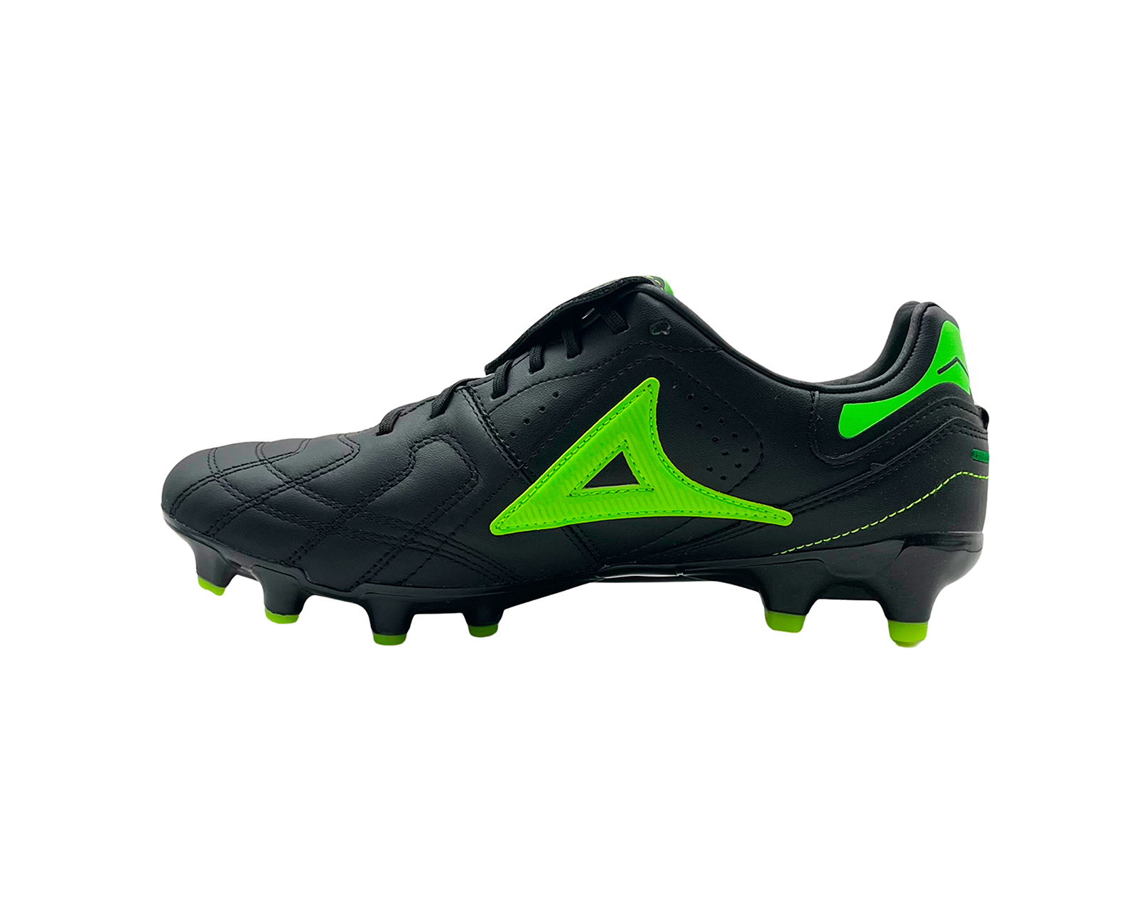 Foto 6 pulgar | Tenis Pirma Brasil  Zapatos De Fútbol  Para Hombre Negro Con Verde  Tacos Fg