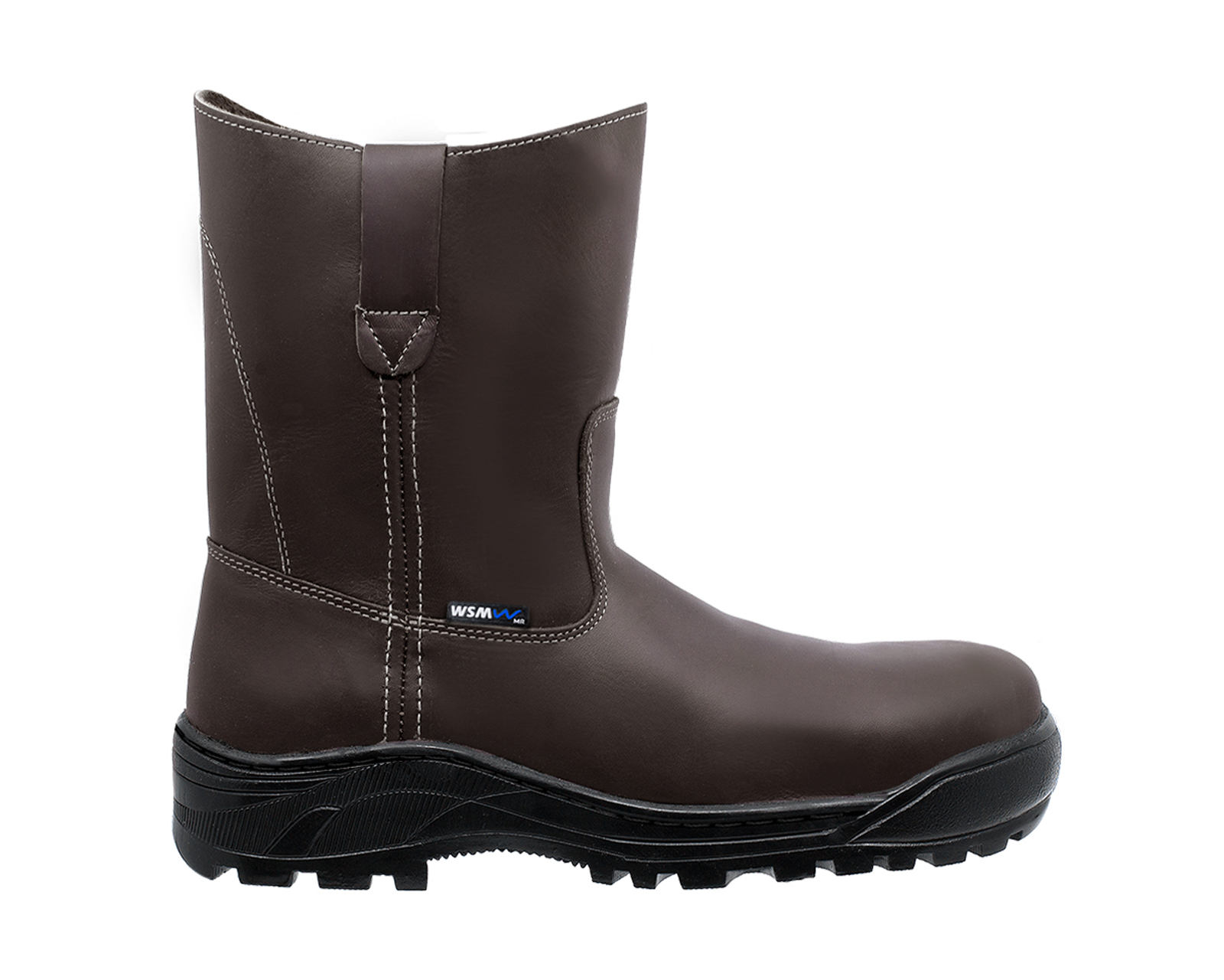 Bota de Seguridad Industrial Petrolera Tipo Ropper color Café - Cómoda y Dieléctrica