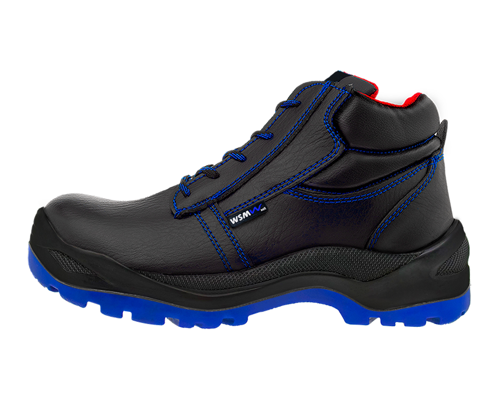 Zapato De Seguridad Industrial Wsm 2958-mt Color Negro - Cómodo Y Ligero