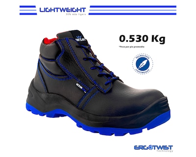Foto 2 | Zapato De Seguridad Industrial Wsm 2958-mt Color Negro - Cómodo Y Ligero