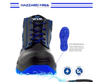 Foto 5 | Zapato De Seguridad Industrial Wsm 2958-mt Color Negro - Cómodo Y Ligero