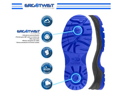 Foto 7 | Zapato De Seguridad Industrial Wsm 2958-mt Color Marrón - Cómodo Y Ligero