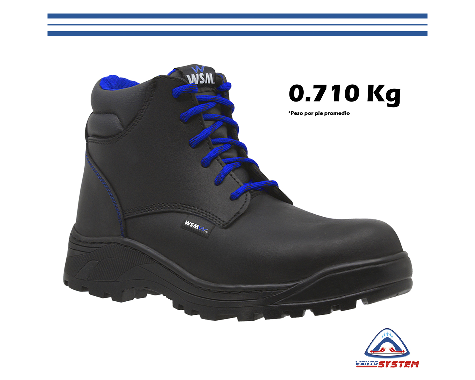 Foto 2 | Zapato de Seguridad Dieléctrico Wsm 2953-dh color Negro - Cómodo Y Ligero