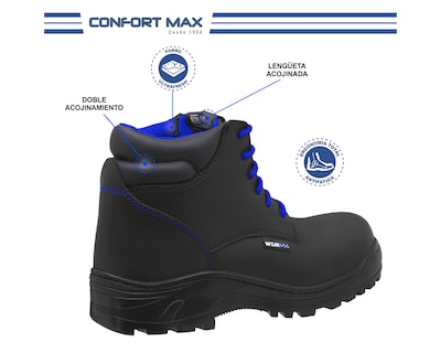 Foto 4 | Zapato de Seguridad Dieléctrico Wsm 2953-dh color Negro - Cómodo Y Ligero