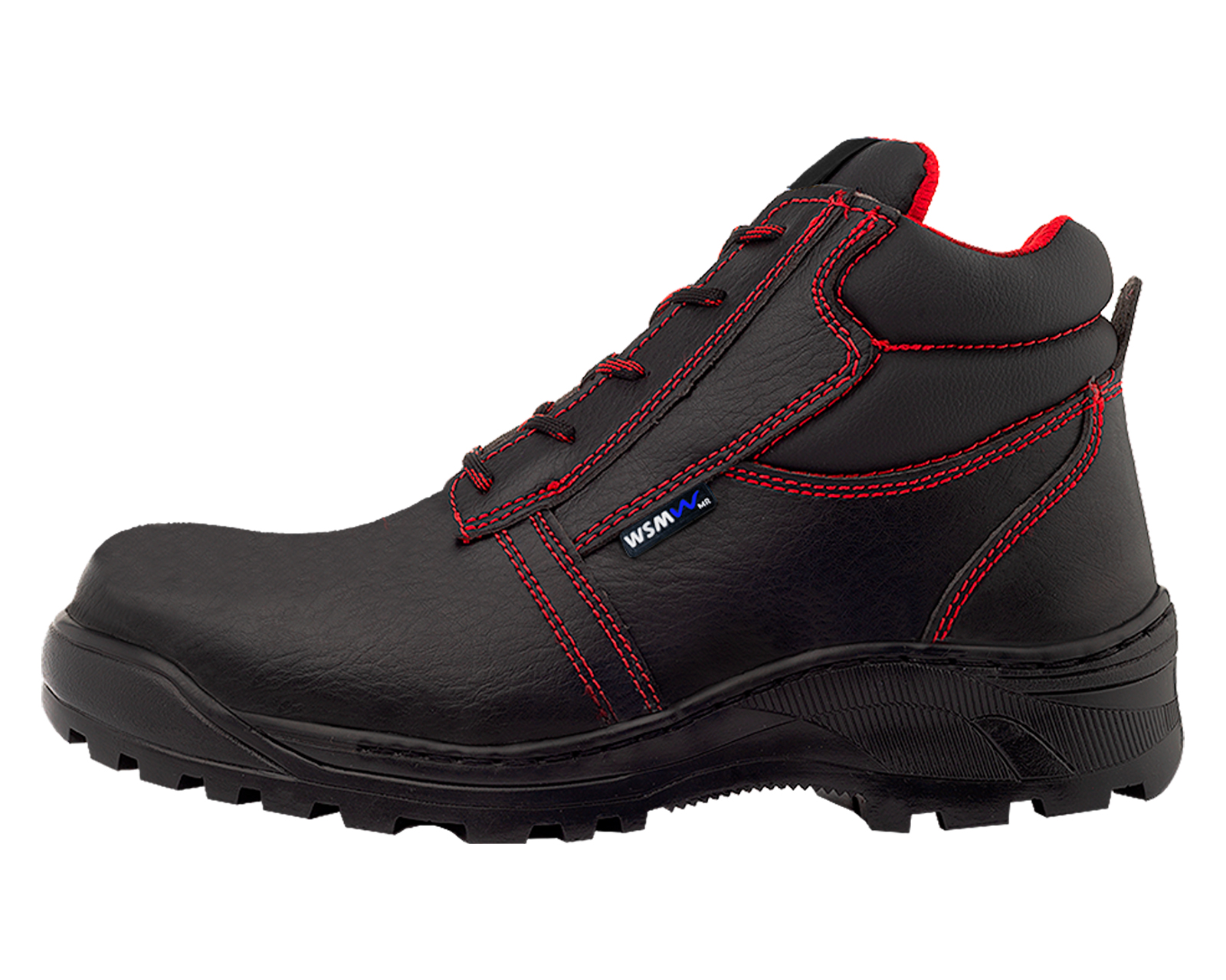 Zapato De Seguridad Industrial Wsm 2958-mh Color Negro - Cómodo Y Dieléctrico