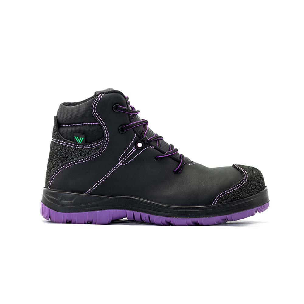 Bota De Seguridad Vanvien Sx Lila De Plexofibra