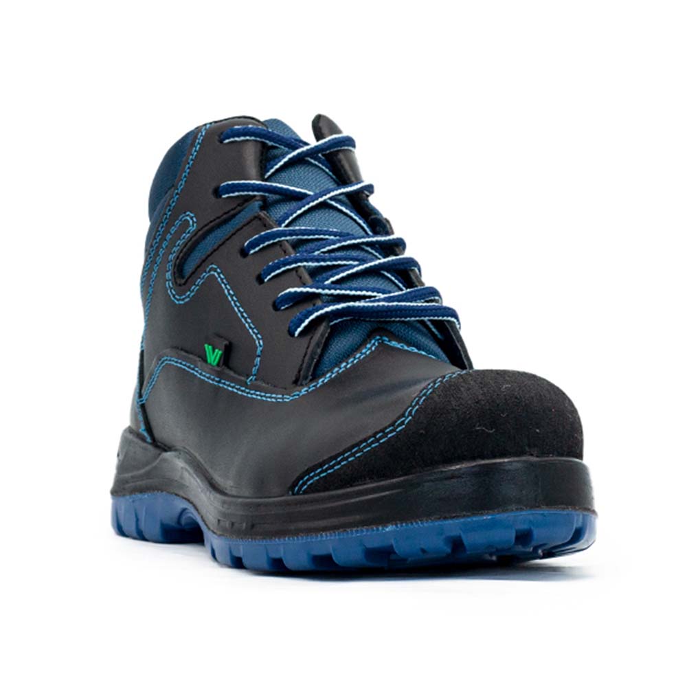 Foto 6 | Bota De Seguridad Vanvien BLUAKLN3D Blu color Negro De Piel