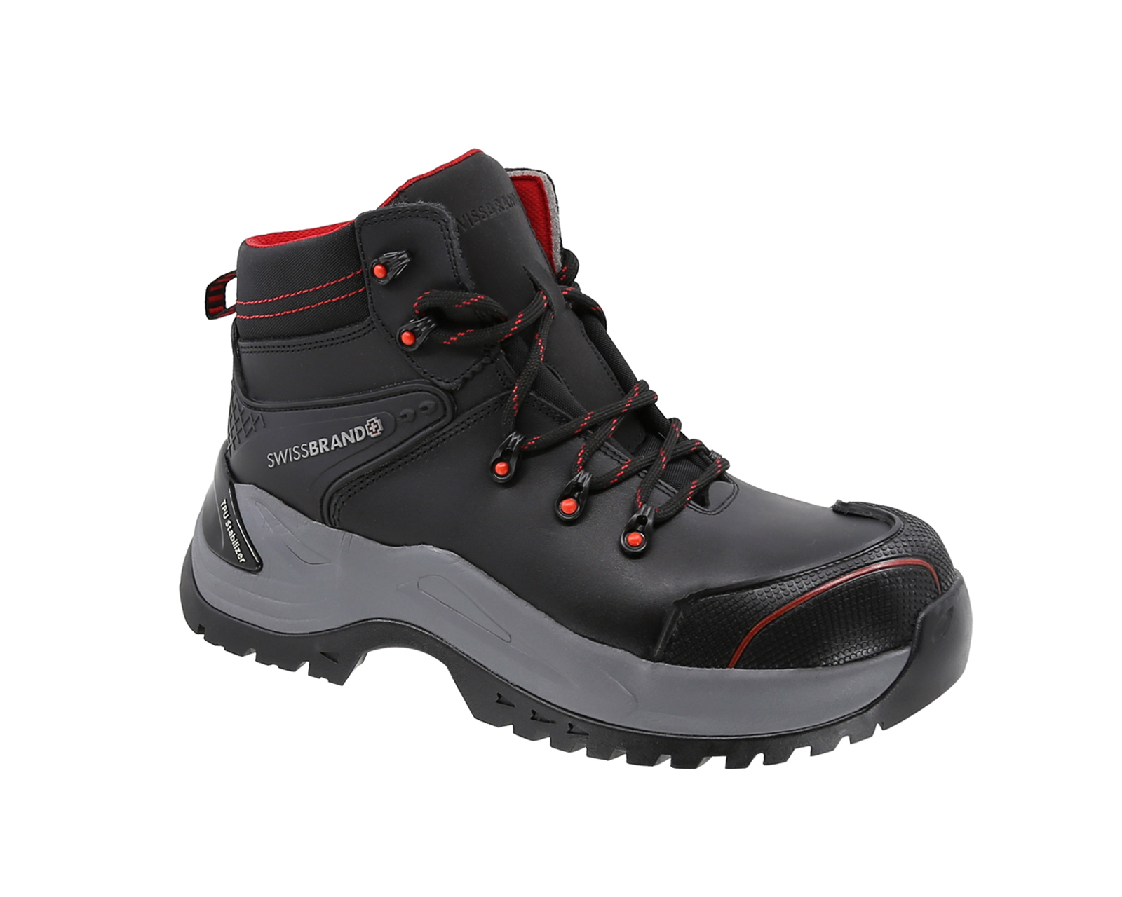 Bota De Trabajo Swissbrand Worb 920 Negro Para Hombre