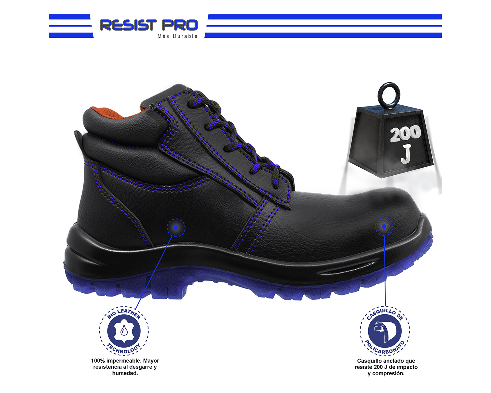 Foto 4 pulgar | Bota de Seguridad y Trabajo WSM 2958-MI color Negro