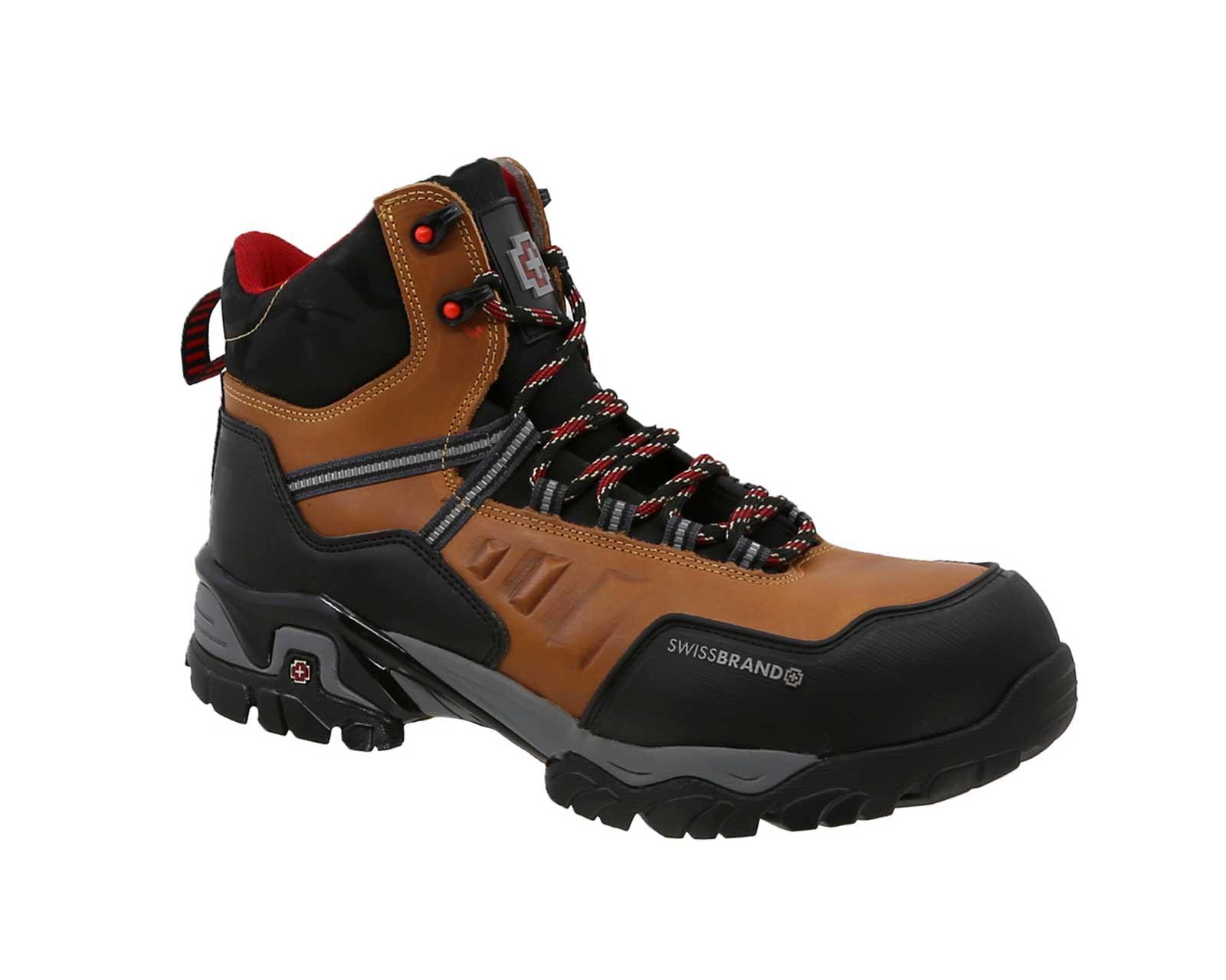 Foto 2 pulgar | Bota de Trabajo Industrial Swissbrand Alpes 404-C color Marrón para Caballero