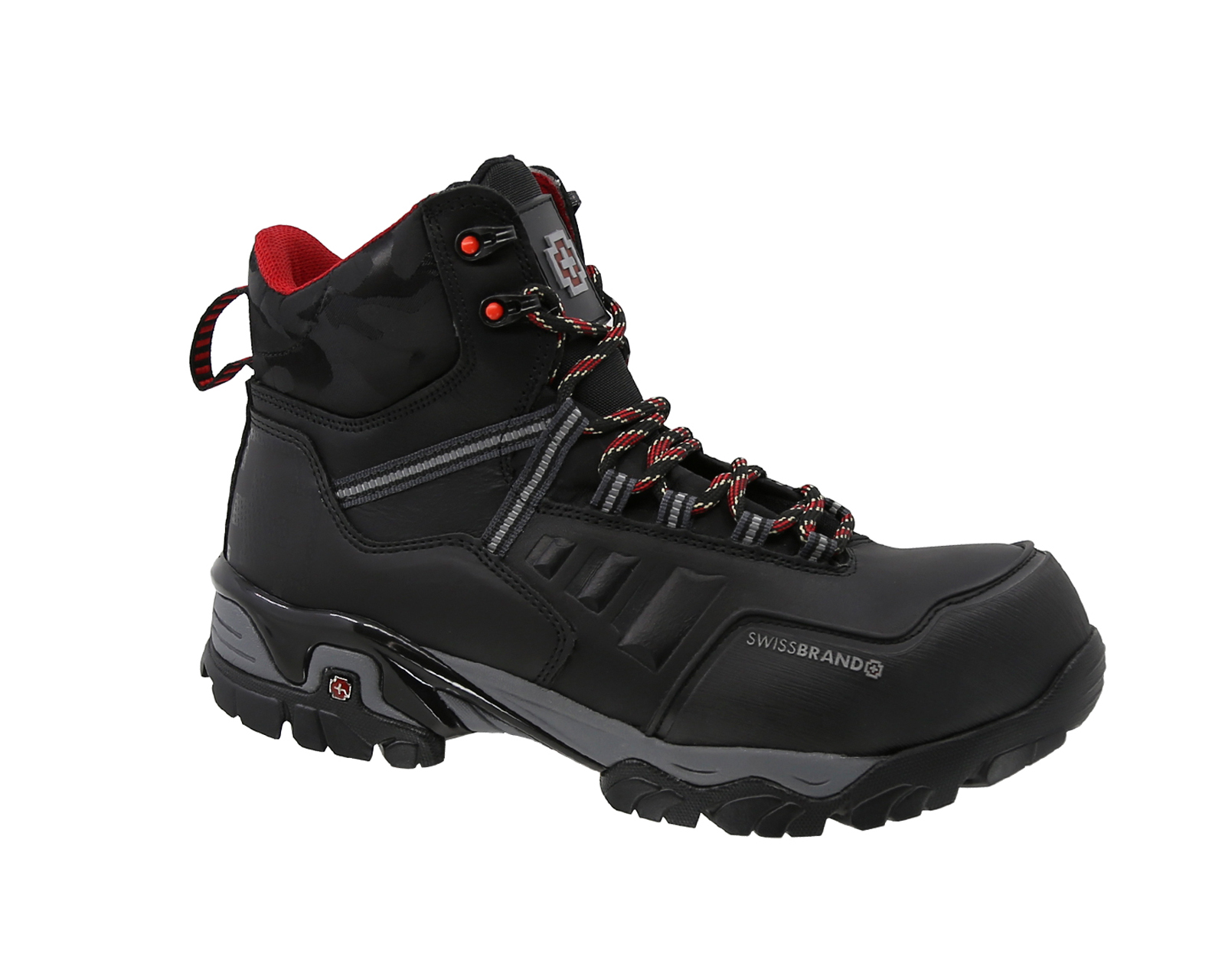 Foto 1 | Bota de Trabajo Industrial Swissbrand Alpes 404-C color Negro para Caballero