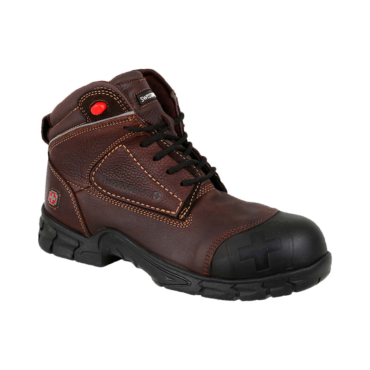 Botas de Trabajo Swissbrand Gladiator color Café para Hombre