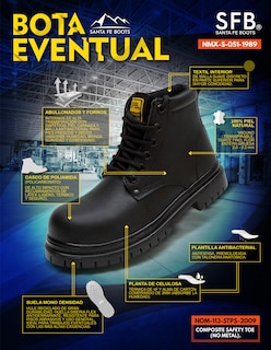 Foto 2 | Bota de Seguridad Sfb para Hombre
