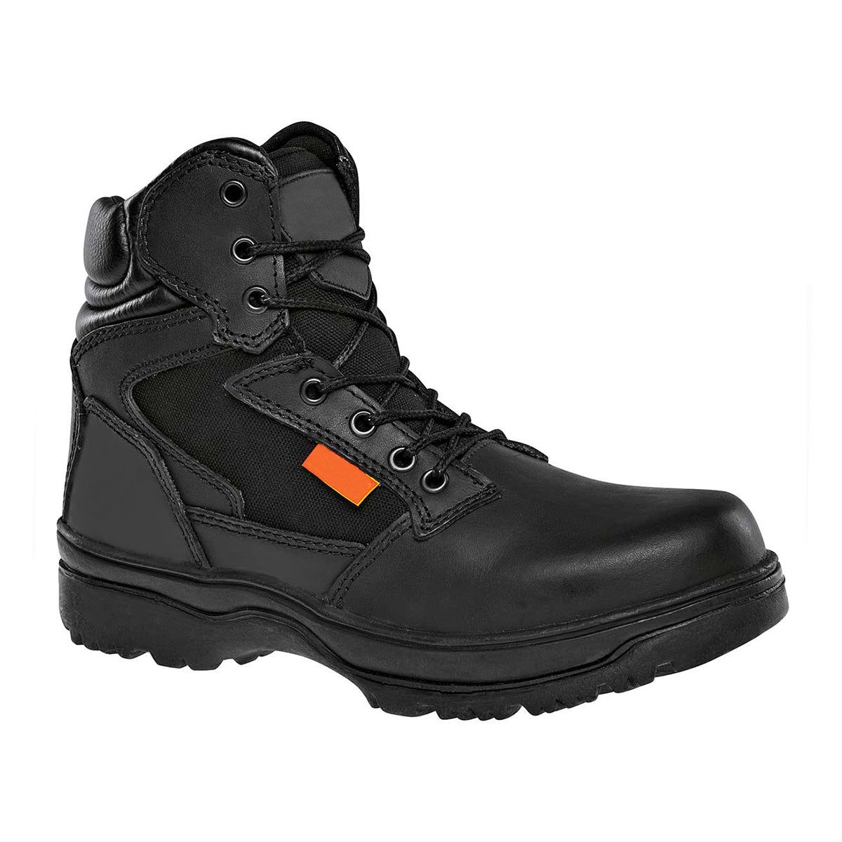 Bota Industrial Rbbasics 63471 Exterior Piel color Negro