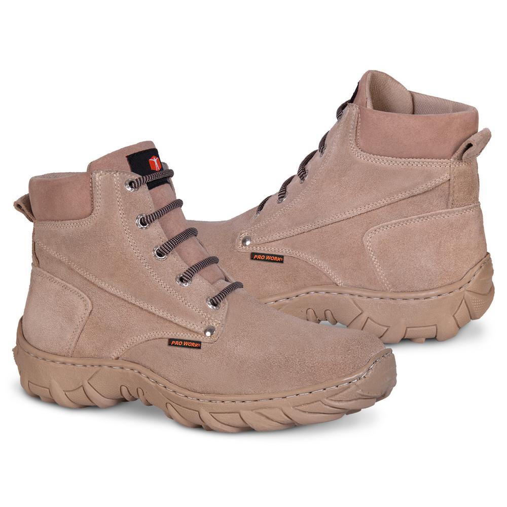 Foto 3 pulgar | Botas Tacticas Hombre Industrial Trabajo Seguridad P09 Arena Color Beige
