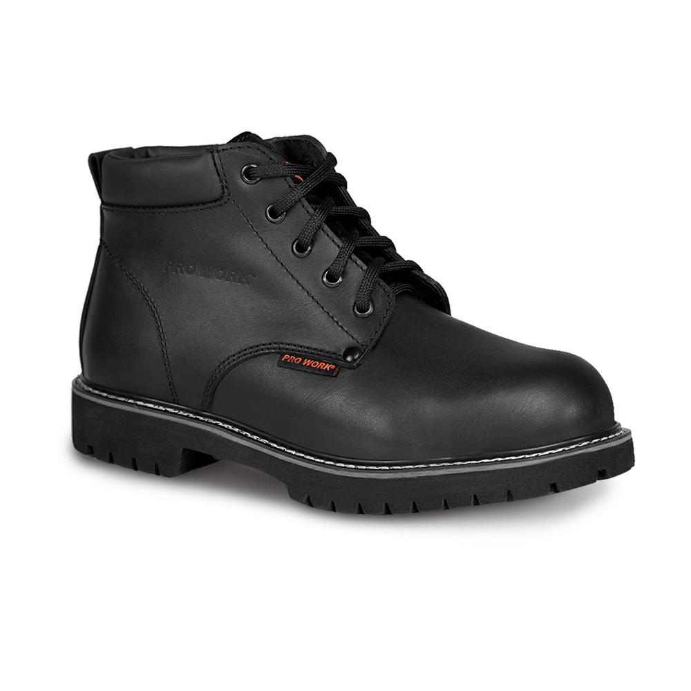 Bota Hombre Industrial Botin Trabajo Pro Work 7202 Negro Negro