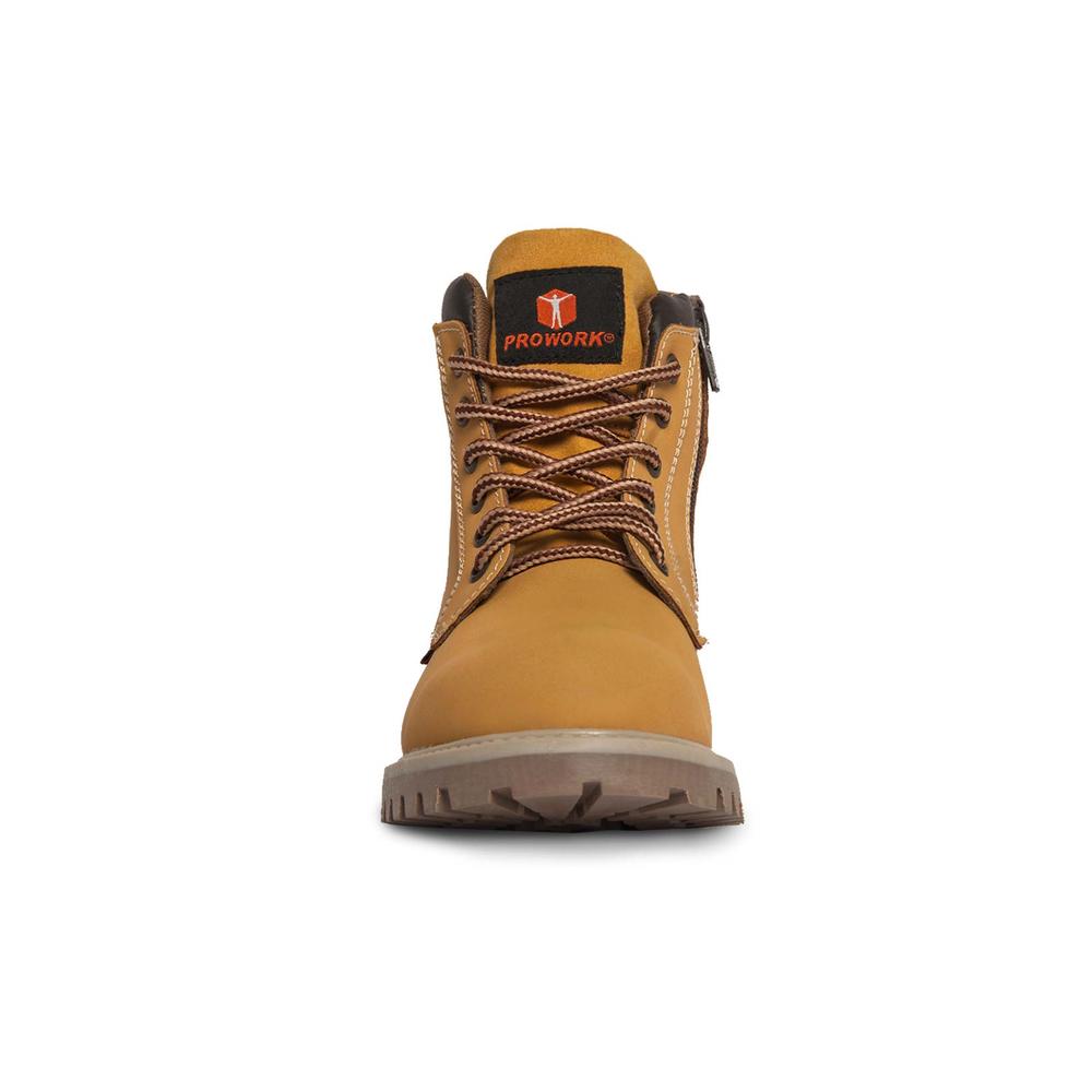 Foto 4 pulgar | Bota Hombre Trabajo Botin Industrial Tactica Vaquera P607 Amarillo