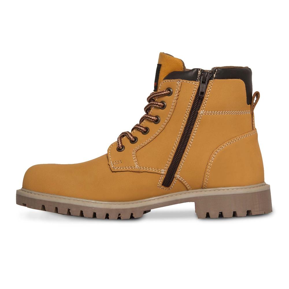 Foto 7 pulgar | Bota Hombre Trabajo Botin Industrial Tactica Vaquera P607 Amarillo