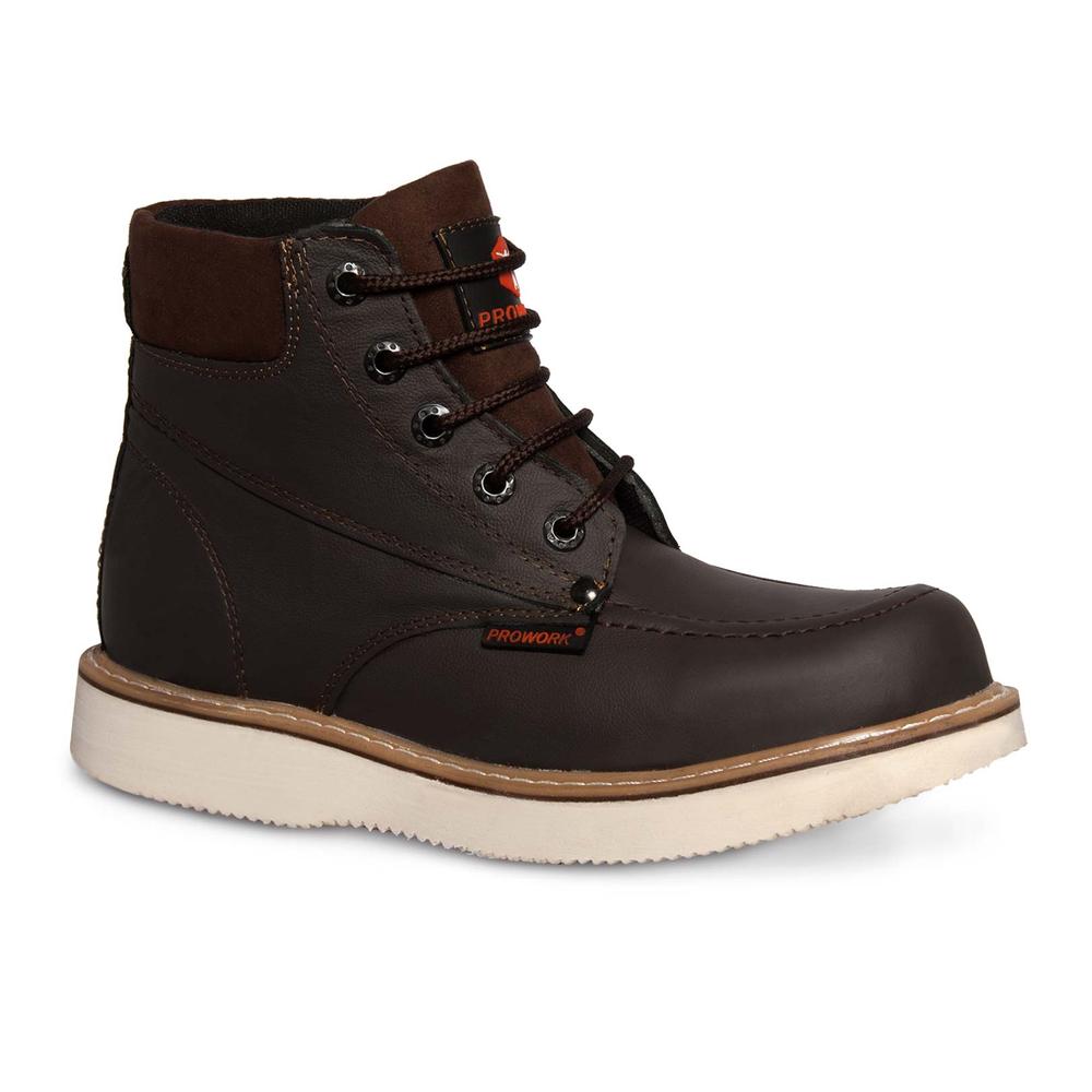 Bota Hombre Industrial Vaquera Tactica Trabajo Seguridad P07 Color Marrón