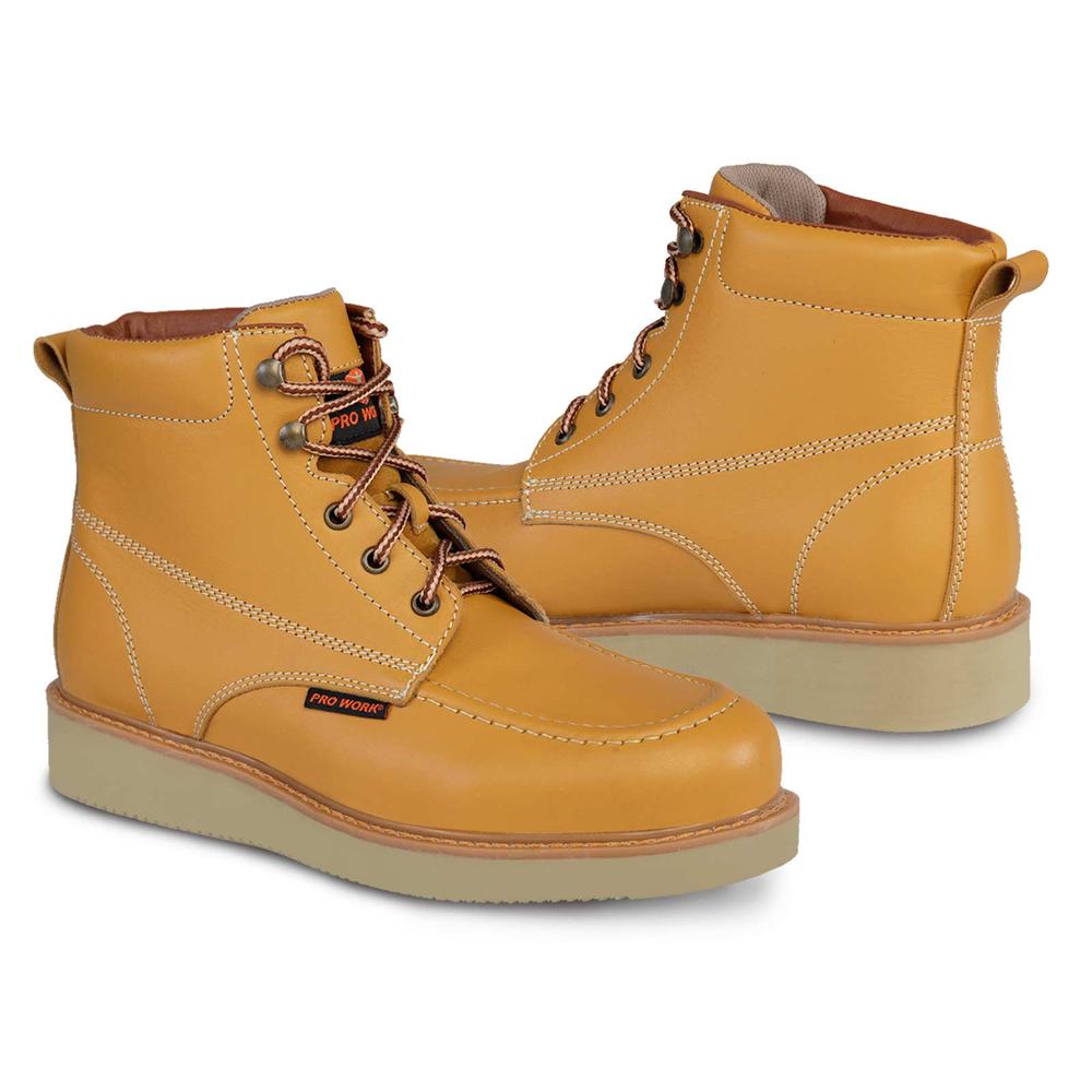 Bota Trabajo Hombre Roper Industrial Pro Work 74918 Miel Amarillo