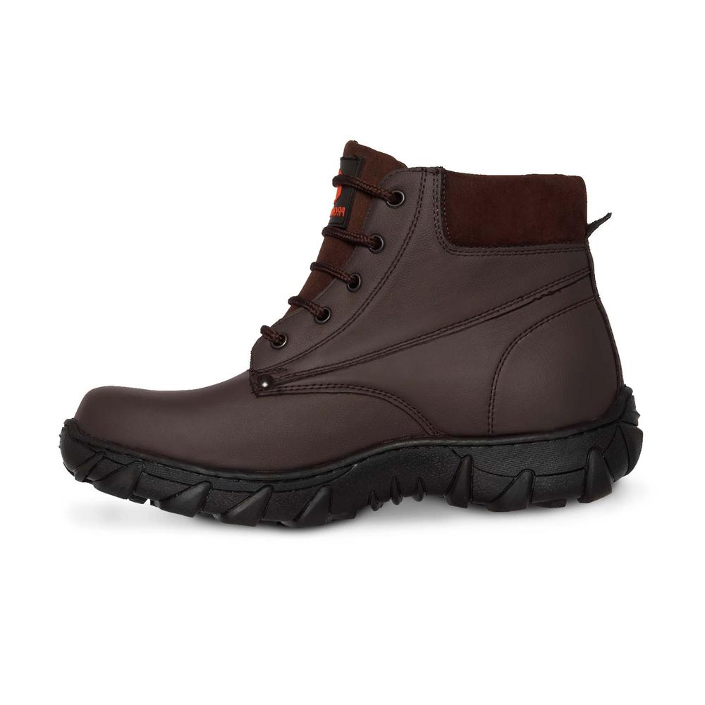 Foto 6 | Bota Trabajo Tactica Hombre Casquillo Industrial Botines P41 Cafe